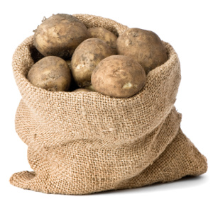 Kartoffeln im Jutesack