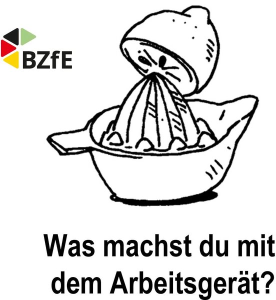 Symbolbild mit Zitronenpresse als Startbild für ein Quizz. 