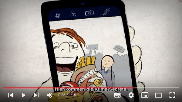Screenshot aus dem Videoclip Fritten for Future