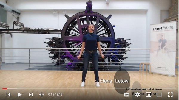 Screenshot Bewegte Pause mit Elena Letow