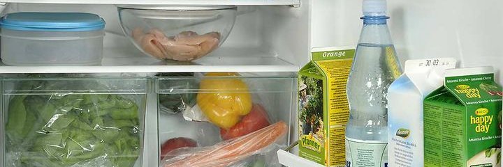 Lebensmittel im Kühlschrank