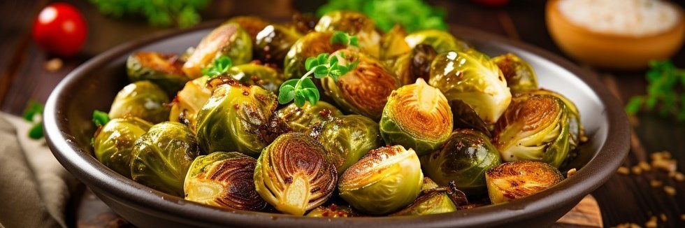 Gebratener Rosenkohl.