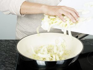 Fenchel anbraten