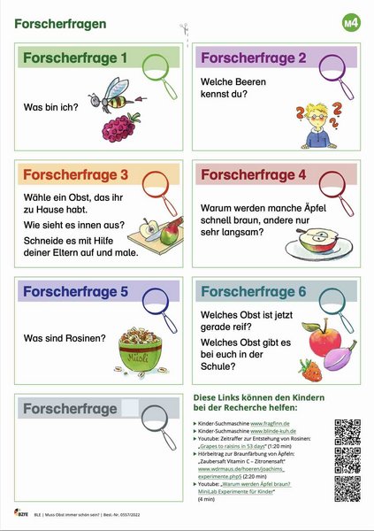 Arbeitsblatt aus dem Material Muss Obst immer schön sein. 