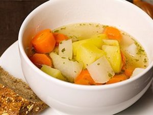 Eine Schüssel mit Gemüseeintopf.