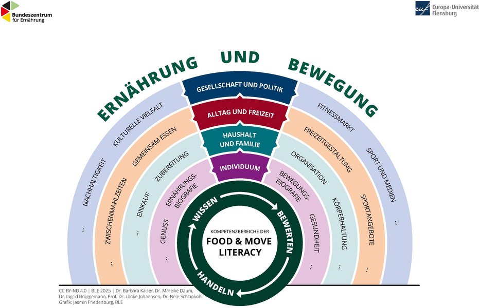 Das Kompetenzmodell als Schemagrafik. 