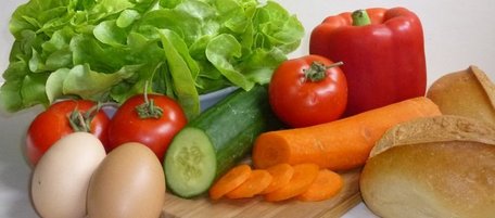 Zutaten für gemischten Salat
