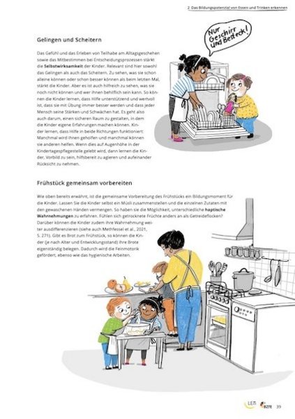 Auszug aus der Broschüre Den Essalltag mit Kindern gestalten.