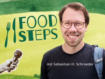 Eine Grafik mit dem Gesicht eines lachenden Mannes