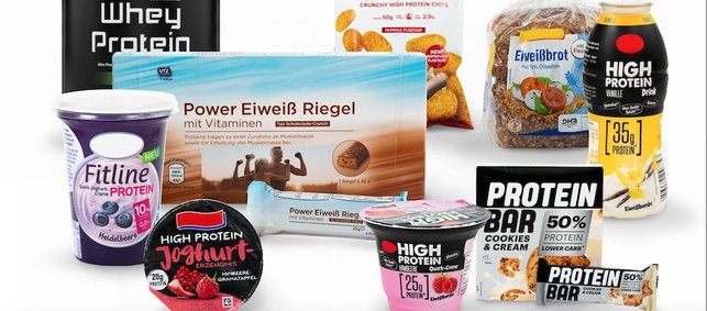 Auswahl an High Protein Produkten / aus dem Material "High Protein" (Best.-Nr. 0215)