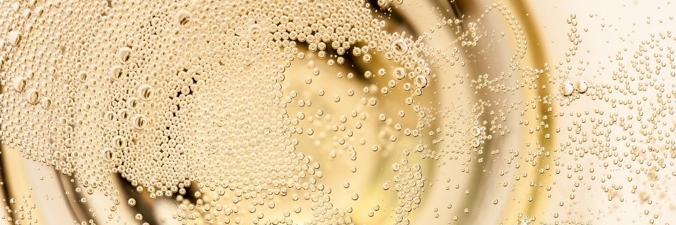 Champagnerglas von oben.