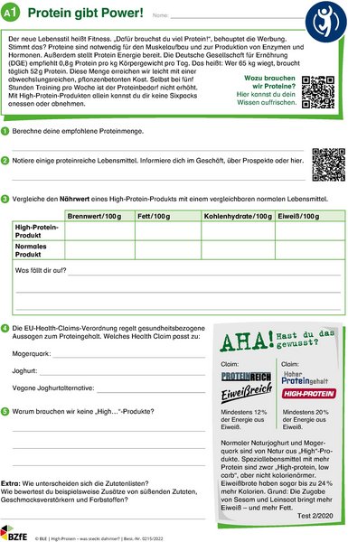 Beispielseite aus dem Material.