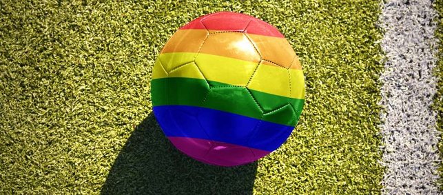 Regenbogen-Fussball