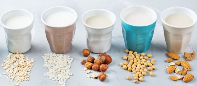 verschiedene Milchersatz-Alternativen