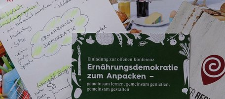 Einladung zur Konferenz "Ernährungsdemokratie zum Anpacken", offene Konferenz 