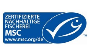 Das blaue Logo des Marine Stewardship Council (MSC).