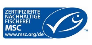 Das blaue Logo des Marine Stewardship Council (MSC).