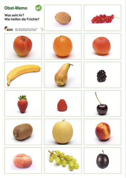 Arbeitsblatt aus dem Material Muss Obst immer schön sein. 