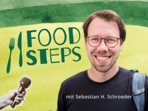 Eine Grafik mit dem Gesicht eines lachenden Mannes