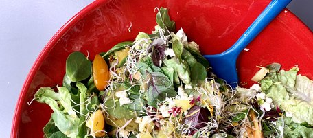 Gemischter Salat in Schüssel