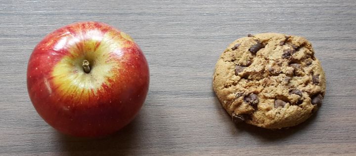 Apfel oder Keks