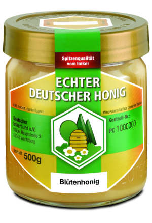 Honigglas Echter Deutscher Honig