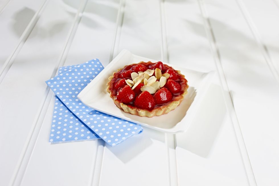 Erdbeer-Törtchen mit Mandeln