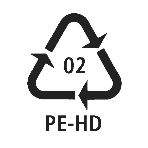 Recyclingsymbol Kunststoff PE-HD