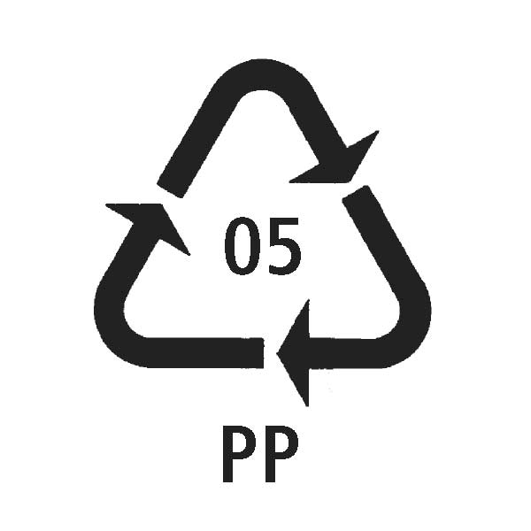 Recyclingsymbol Kunststoff PP