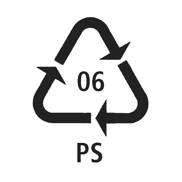 Recyclingsymbol Kunststoff PS