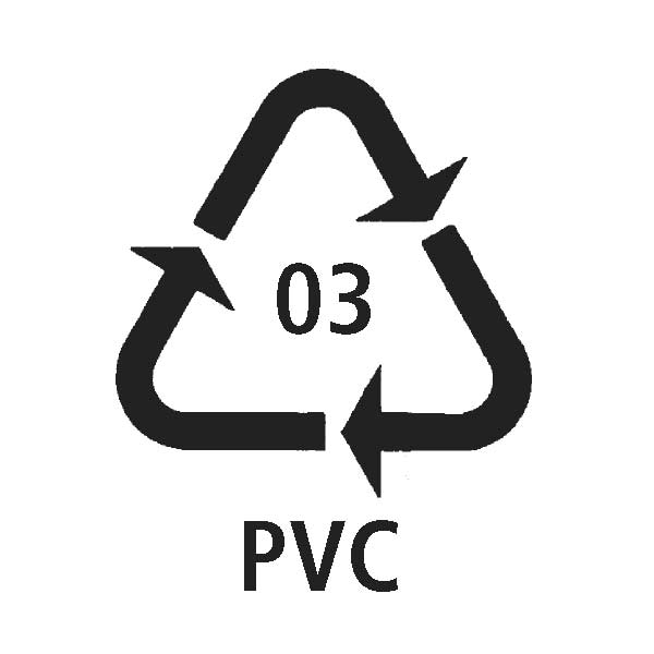 Recyclingsymbol Kunststoff PVC