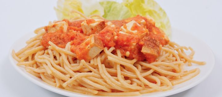 vegane Tofu Spaghetti