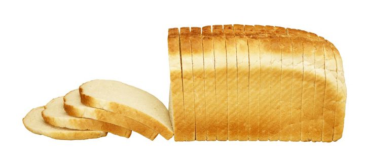 Weissbrot in Form von Toast